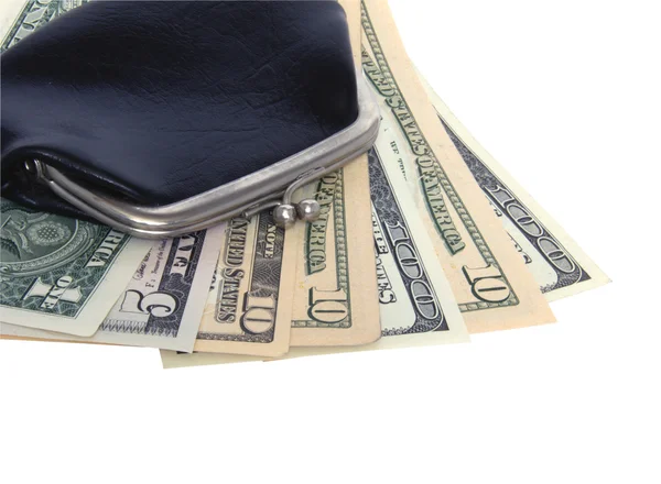 Wallet on white background — Stock Photo, Image