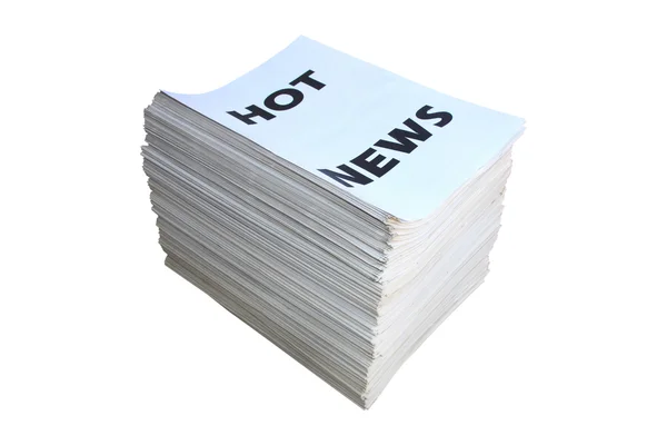 Pack of folded newspapers — Stock Photo, Image