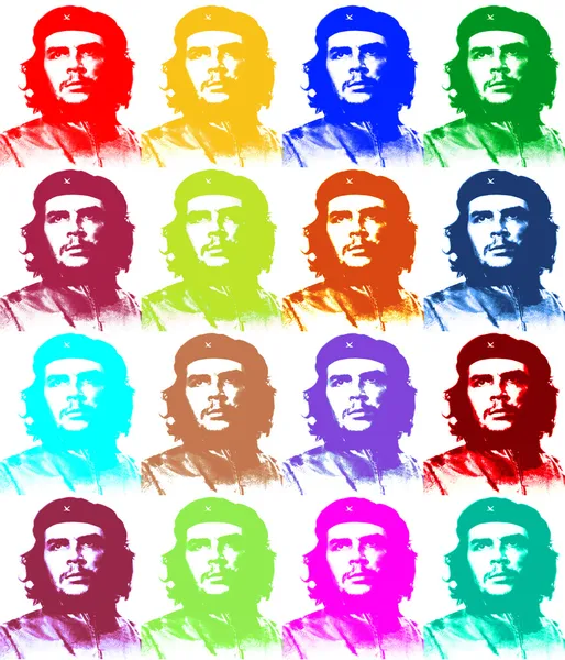 Ernesto Che Guevara illustration 4 x 4 — Stok fotoğraf