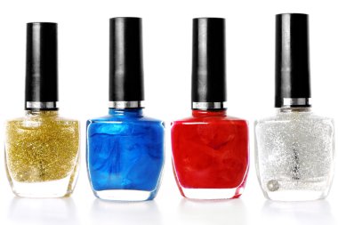 Mix of colors nail polish clipart