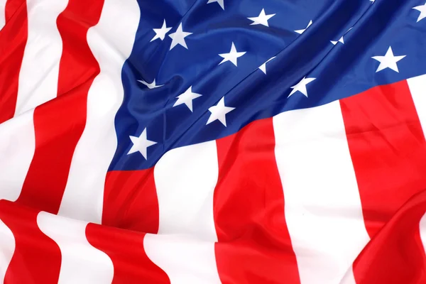 Çırparak dalga ile ABD bayrağı — Stok fotoğraf