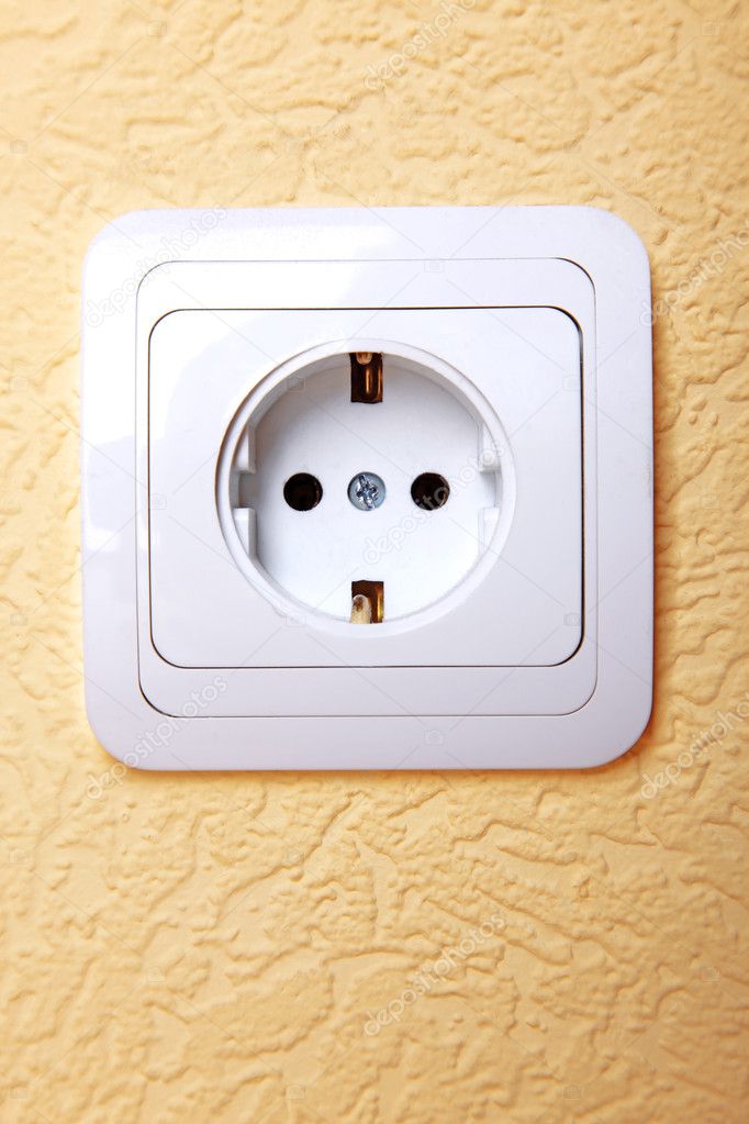 Electric plug connector in wall Stock Photo by ©konstantin32 2777186