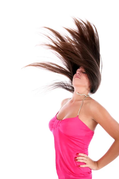Fladdrande hårstrån — Stockfoto