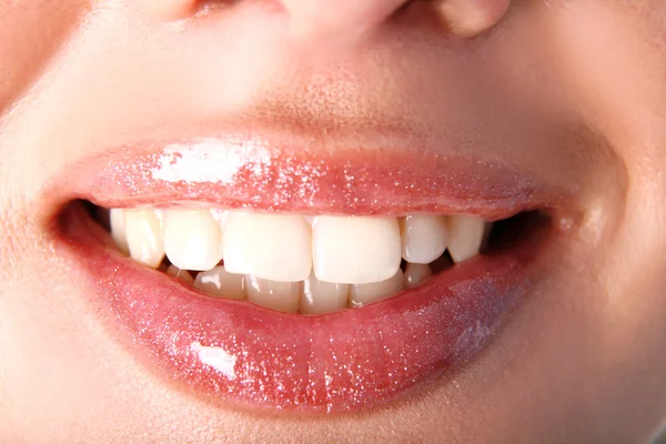 Weiße Zähne Stockbild