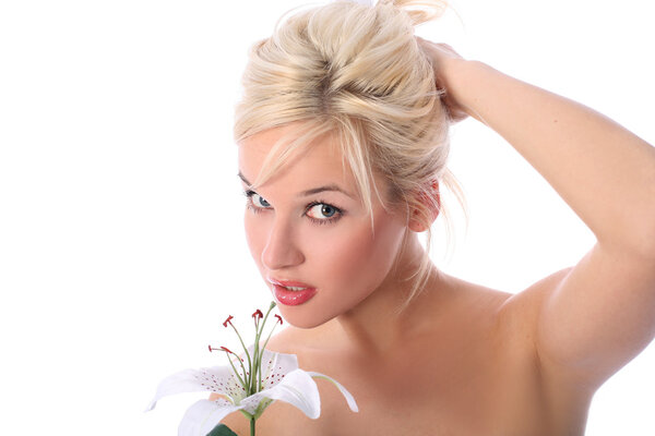 In spa with madonna lily