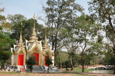 Buddhist temple in Ayutthaya clipart