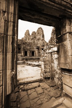 angkor tapınakta Bayon thom, cambodia