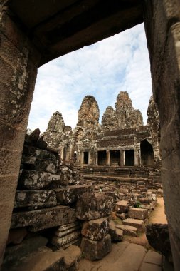 angkor tapınakta Bayon thom, cambodia