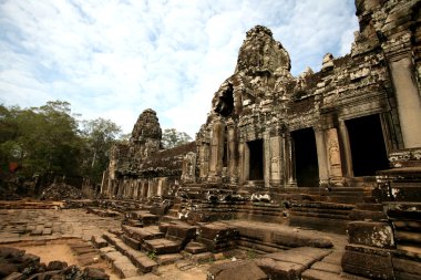 angkor tapınakta Bayon thom, cambodia