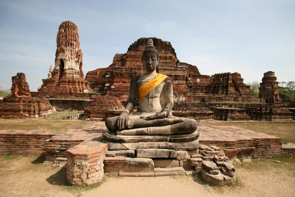 Monumenti di buddah, rovine di Ayutthaya — Foto Stock