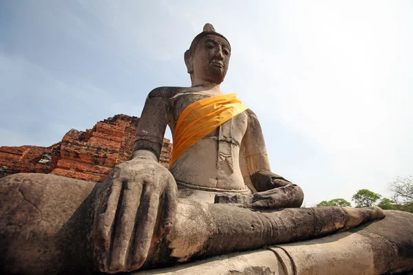 Zabytki Indie, ruiny ayutthaya — Zdjęcie stockowe