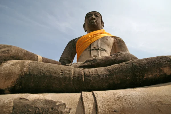 記念碑の仏像, アユタヤの遺跡 — ストック写真