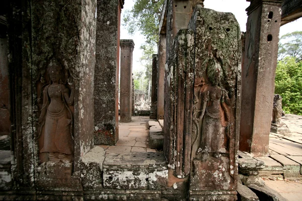 Templul Bayon din Angkor Thom, Cambodgia — Fotografie, imagine de stoc