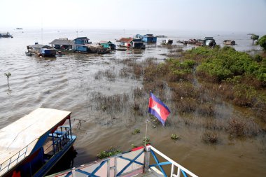 The Floating House - Tonle Sap, Cambodia clipart