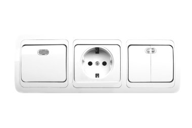 Electrical switch and plug clipart