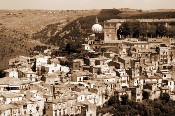 Old Italy ,Sicily, Ragusa city — Stock Photo, Image