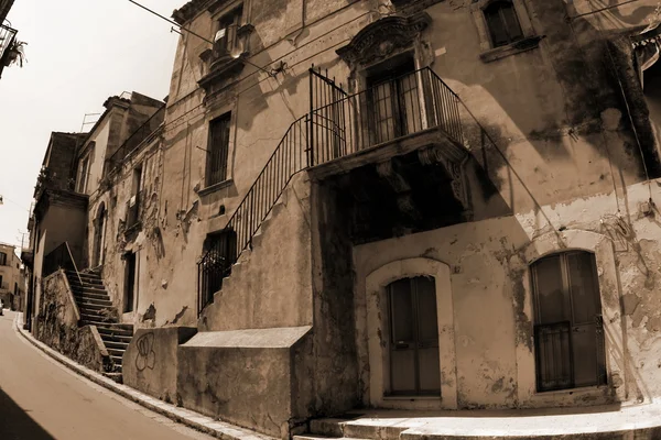 Eski İtalya, Sicilya, ragusa şehir — Stok fotoğraf
