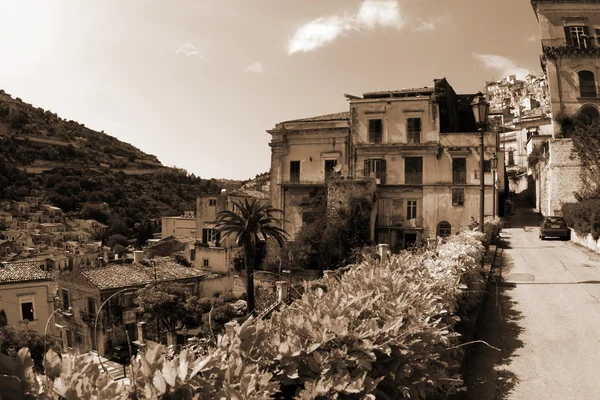Eski İtalya, Sicilya, modica şehir — Stok fotoğraf