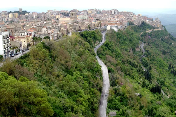 Eski İtalya, Sicilya, enna şehir — Stok fotoğraf
