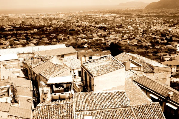 Παλιά πόλη του monreale Ιταλία, Σικελία, — Φωτογραφία Αρχείου