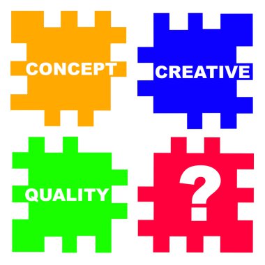 Main questions in marketing clipart