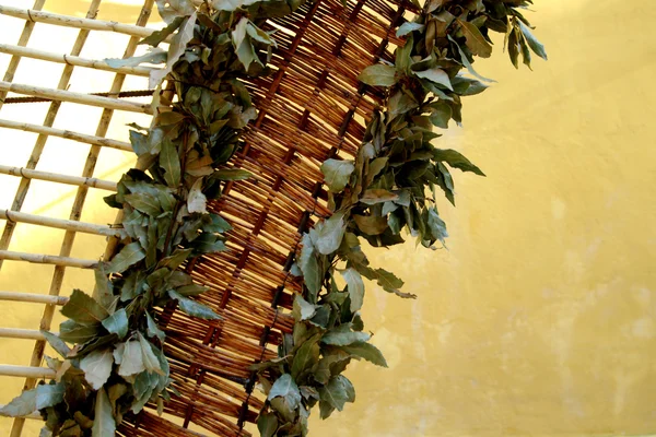 Bambú y hojas —  Fotos de Stock