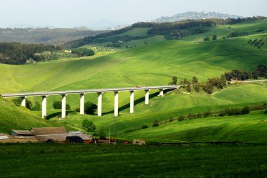 Bridge near Enna city clipart