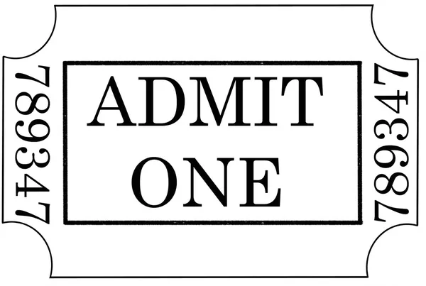 Ticket admit one — Stock Photo © konstantin32 #2996197