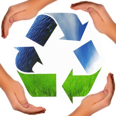 Recycling symbol clipart