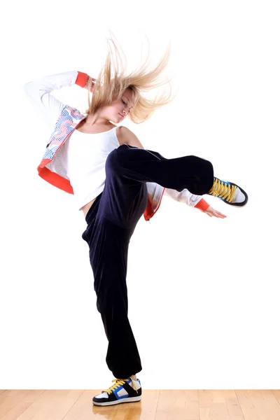 Γυναίκα σύγχρονες αθλητικές χορευτής μπαλέτου — Φωτογραφία Αρχείου