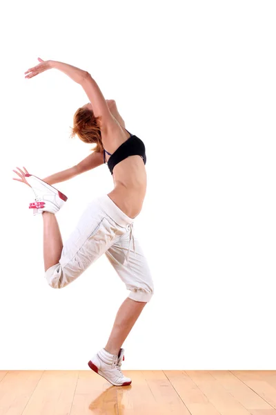Mujer moderna bailarina de ballet deportivo —  Fotos de Stock