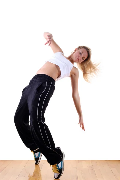 Mujer bailarina deportiva moderna — Foto de Stock