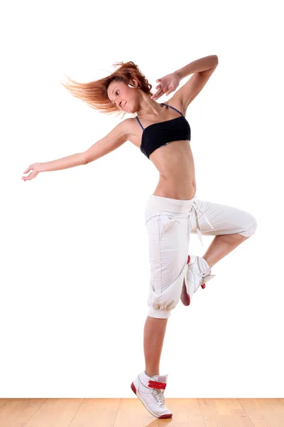 女人现代体育舞者 — 图库照片