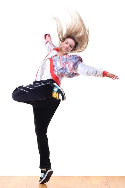 Kvinna moderna sport dansare — Stockfoto