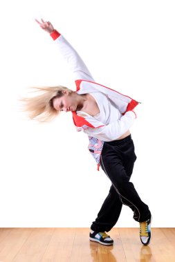 kadın modern spor dansçı
