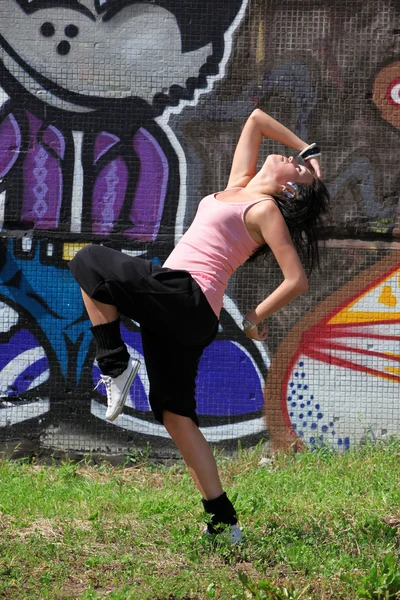 Ballerina di danza moderna donna — Foto Stock