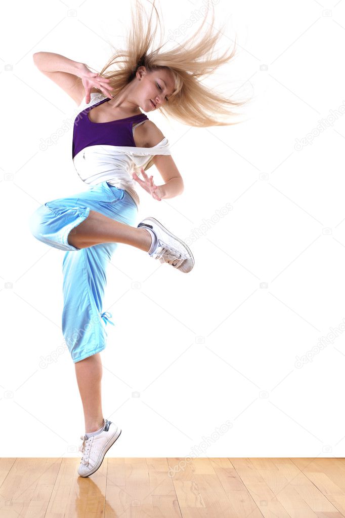 Woman modern sport dancer