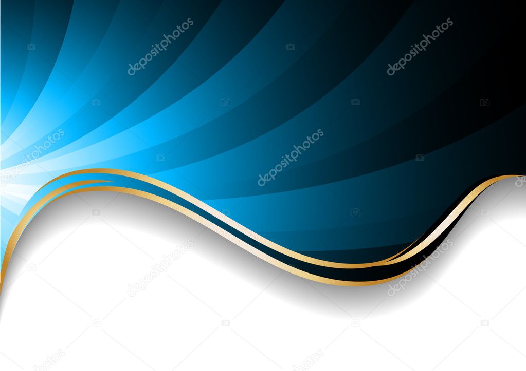 Vector bright blue background