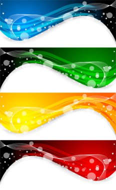 Vector collection banners clipart
