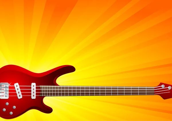Векторний фон з гітарою — стоковий вектор