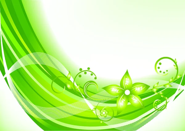 Vector green background — Stock Vector