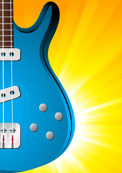 Gitar ile vektör arka plan — Stok Vektör