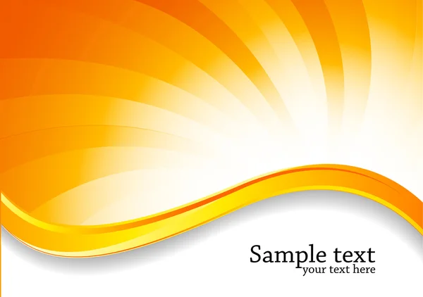 Résumé tourbillon fond lumineux en couleur orange — Image vectorielle