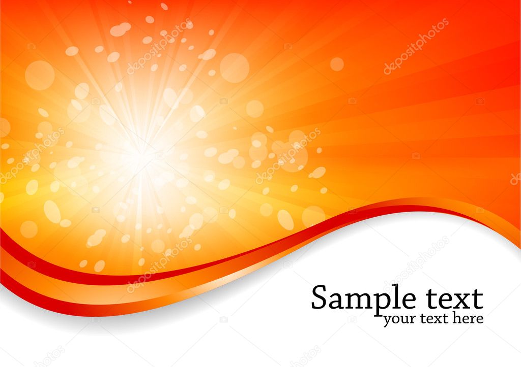 Vector abstract sunny background