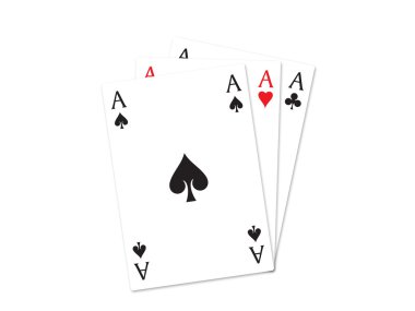 Three aces clipart
