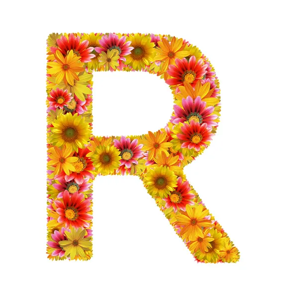 stock image Flowers letter R