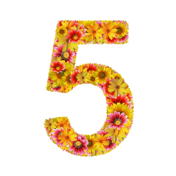 Kwiaty numer pięć — Zdjęcie stockowe