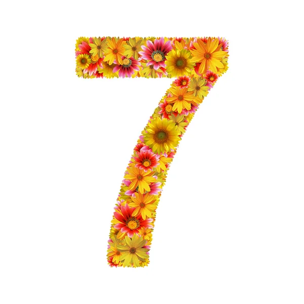 Flores número siete —  Fotos de Stock