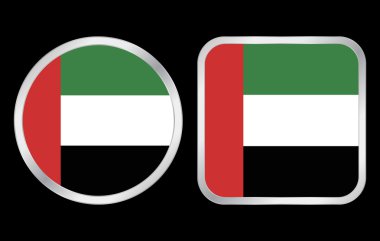 United Arab Emirates flag icon clipart