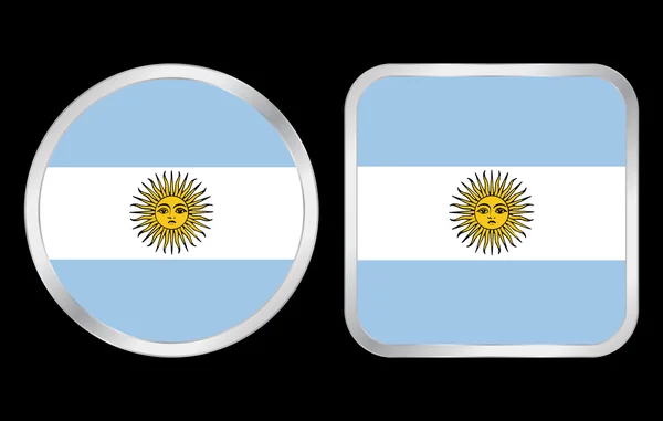 Argentina flag icon — Stock Vector